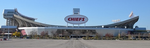 Exterior view of Arrowhead Stadium