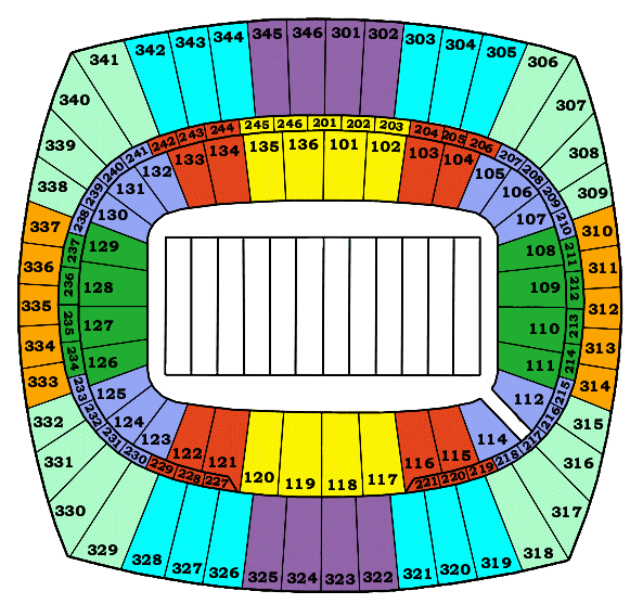 Arrowhead Seating Chart With Rows