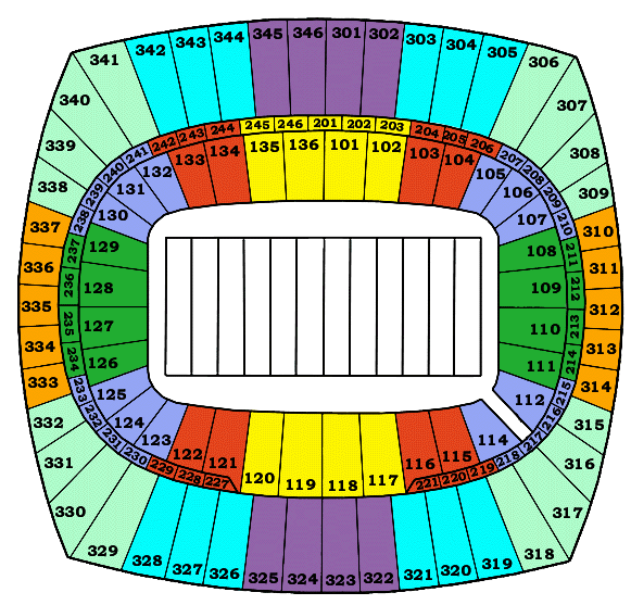 Jacksonville Veterans Memorial Arena Seating Chart With Seat Numbers