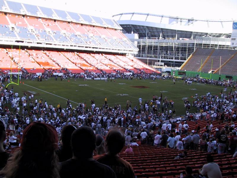 Where was the original mile high stadium information