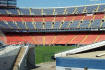 Looking into Mile High Stadium.