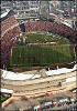 Aerial of the last game at County Stadium.