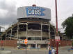 Outside Wrigley Field today.