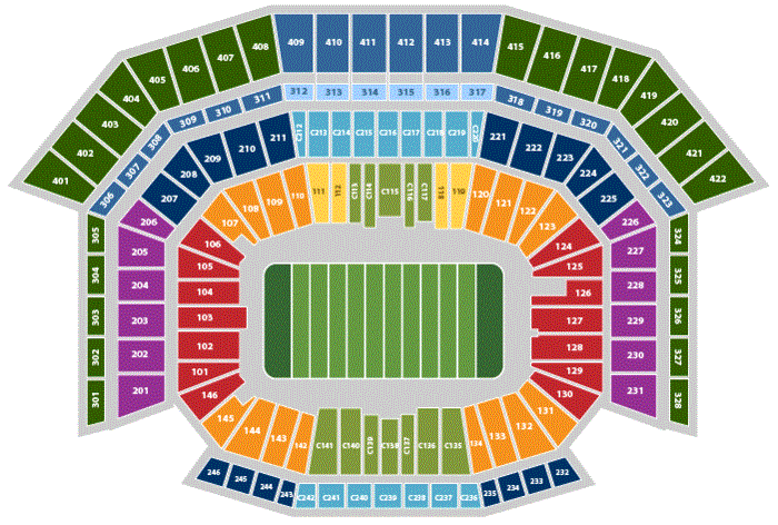 Levi Stadium Seating Chart 3d