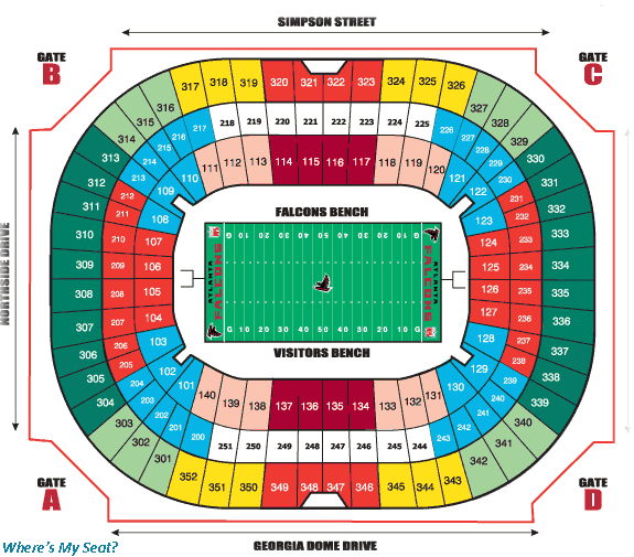 Seating Chart Of Mercedes Benz Stadium Atlanta