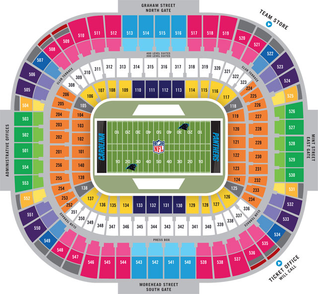 sun life stadium seating chart