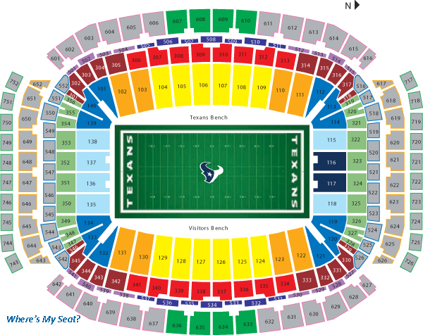 University Of Houston Football Seating Chart