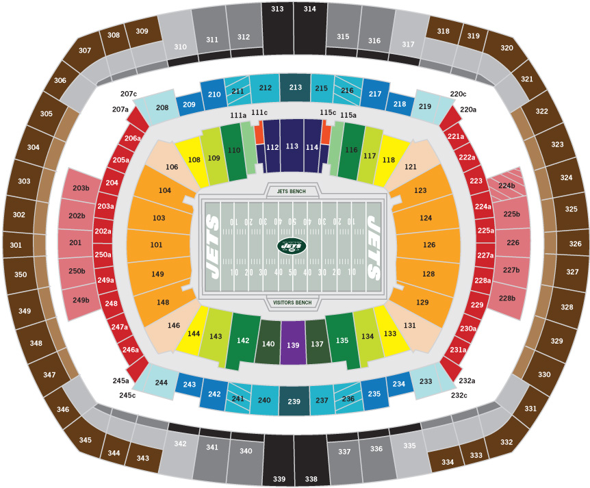 Metlife Stadium Seating Chart View