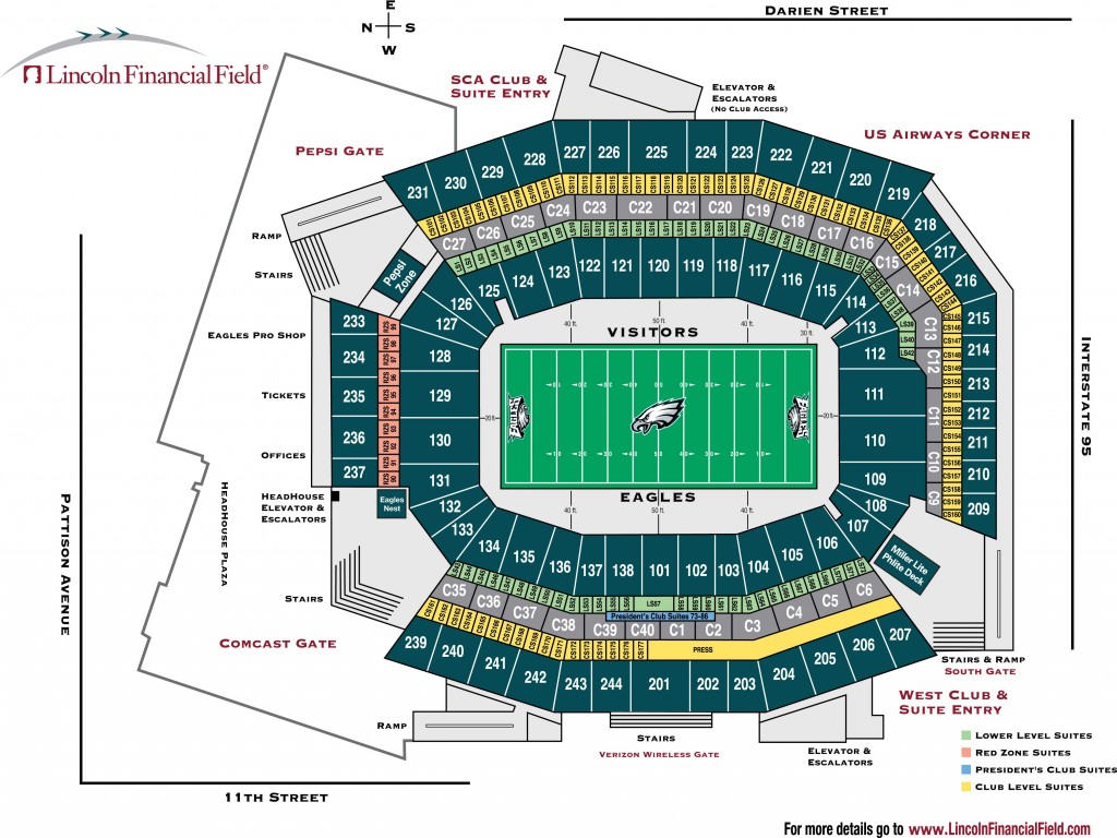 NFL Stadium Seating Charts Stadiums Of Pro Football