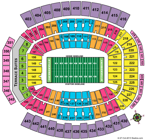 Tiaa Bank Field Jacksonville Jaguars Football Stadium Stadiums Of