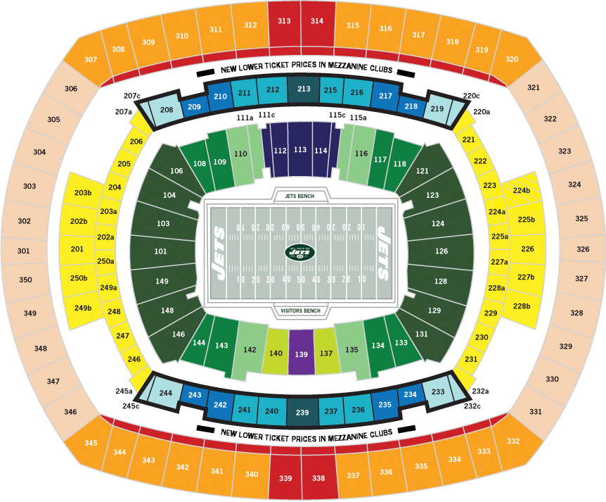 Giants Stadium Seating Chart Rows