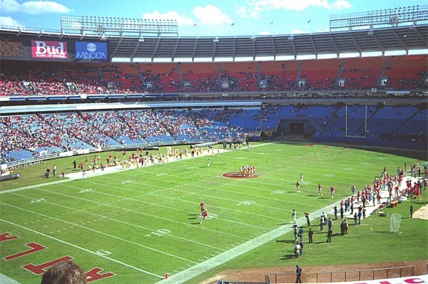 Atlanta Fulton County Stadium, former home of the Atlanta Falcons