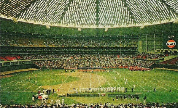 View of the field at the Astrodome, former home of the Houston Oilers