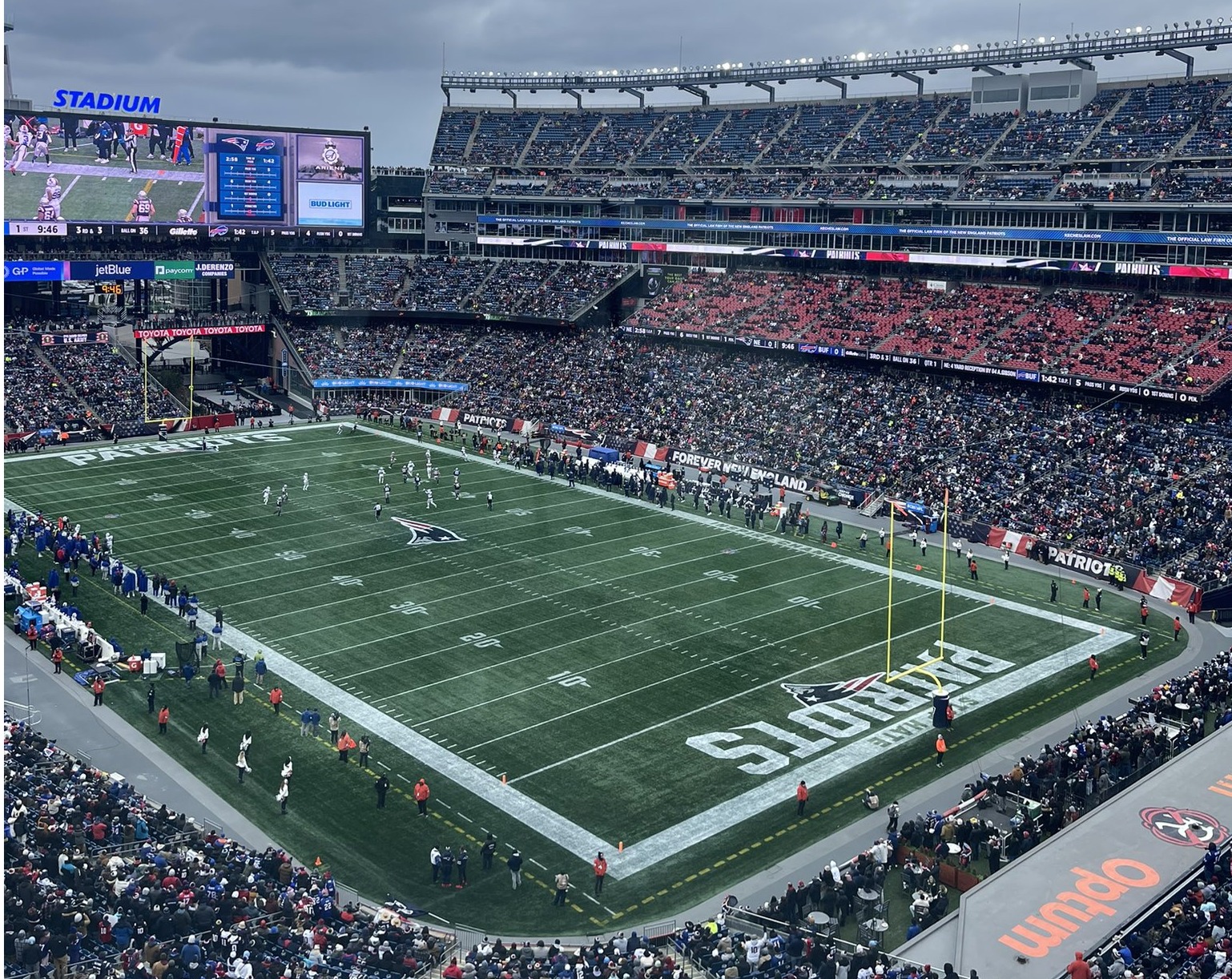 Gillette Stadium, home of the New England Patriots
