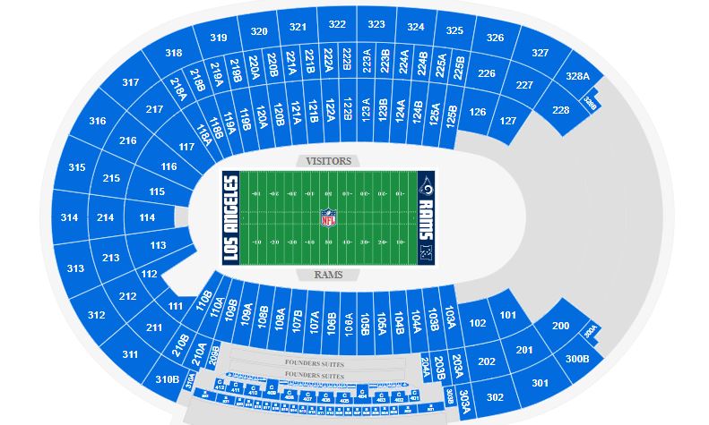 Los Angeles Memorial Coliseum Seating Chart