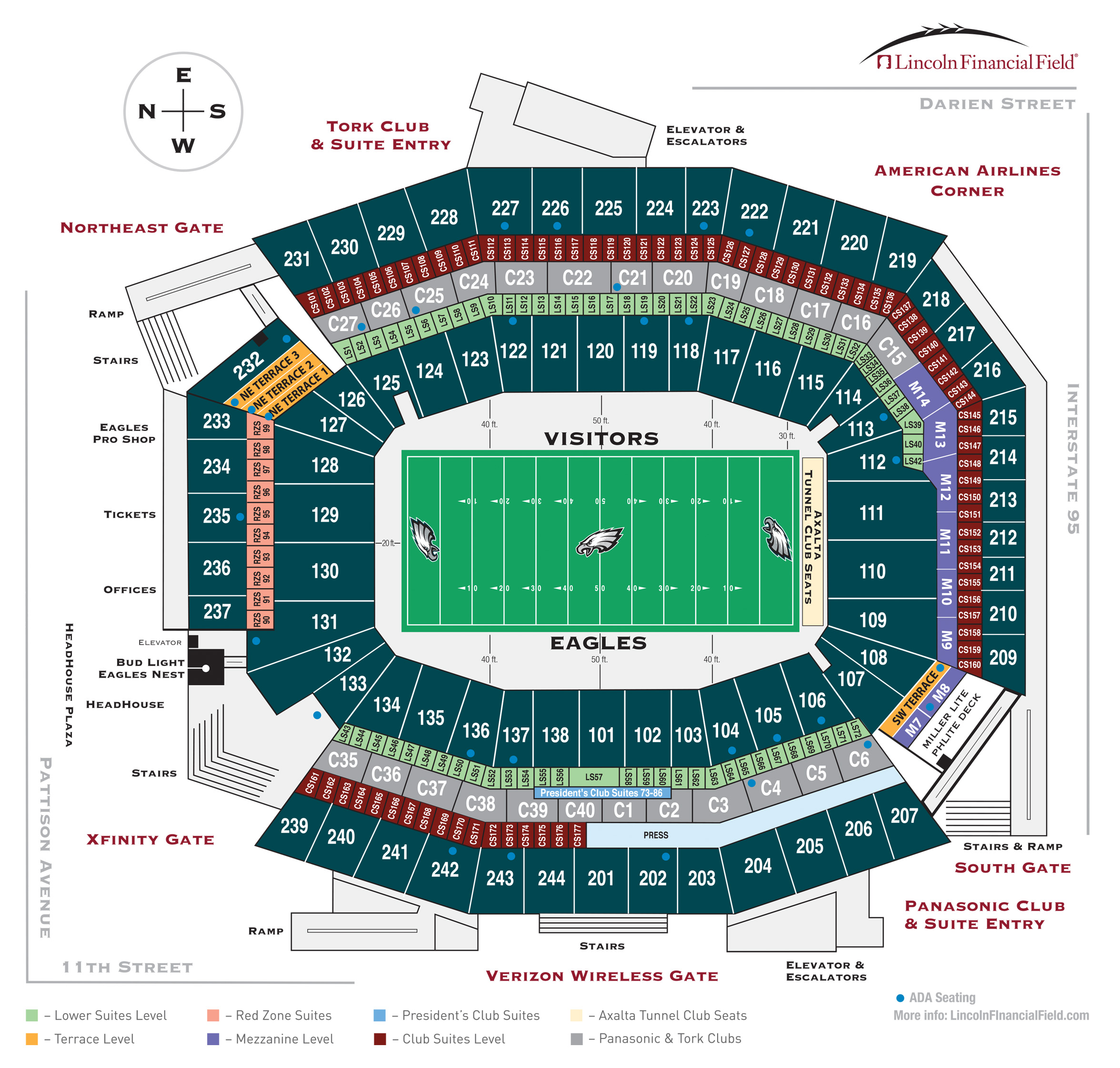 Plaza Level Superdome Seating Chart