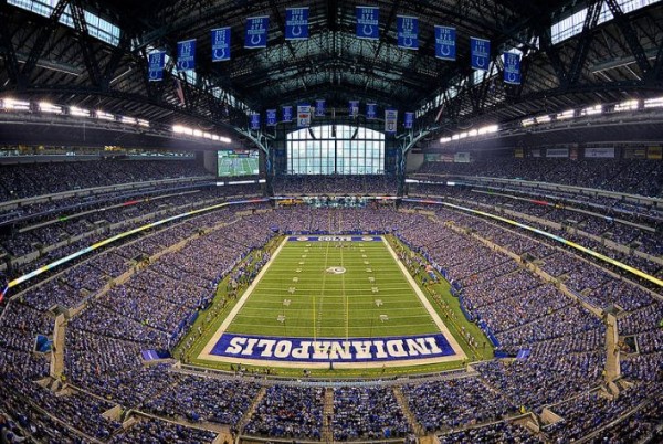 View from the end zone at Lucas Oil Stadium - Picture: Mark Whitt