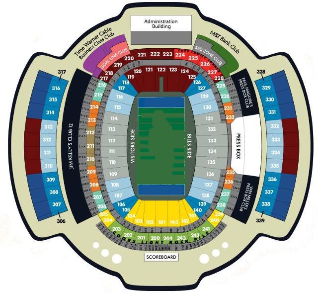 New Era Field Seating Chart With Seat Numbers