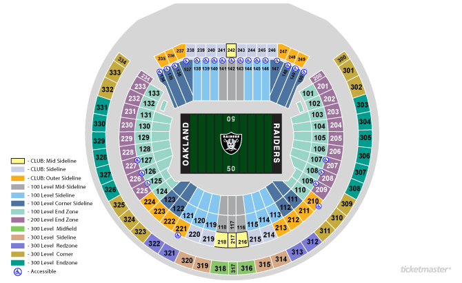 Oakland Coliseum Baseball Seating Chart