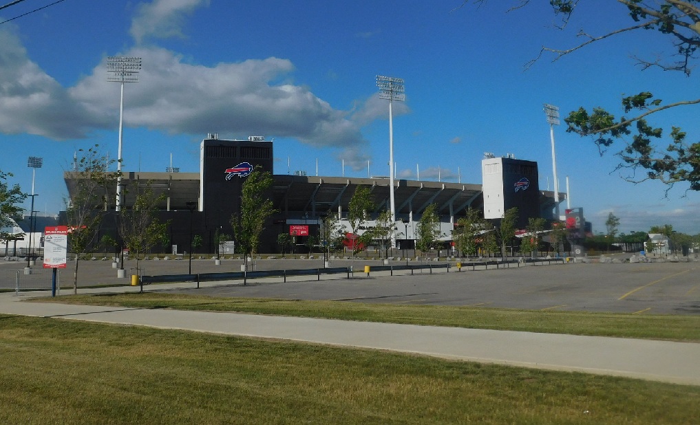 Outside Ralph Wilson Stadium, home of the Buffalo Bills