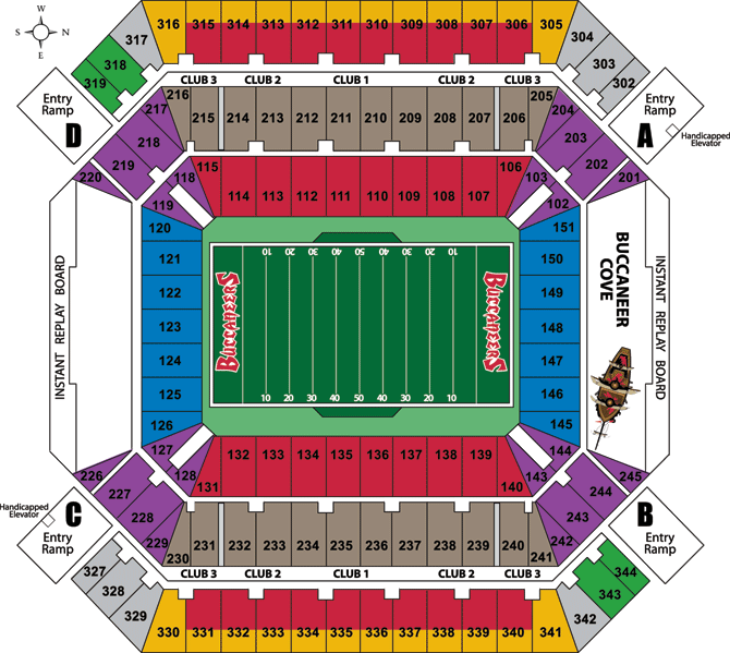 Raymond James Stadium, Tampa Bay Buccaneers football stadium - Stadiums of  Pro Football