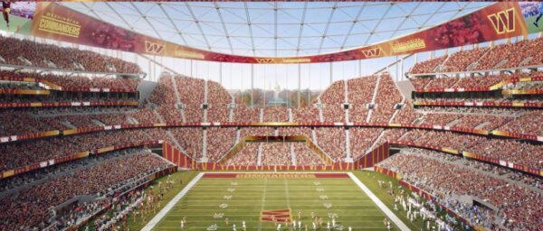 Rendering of the Washington Commanders new stadium