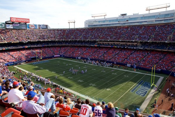 View from the upper deck at Giants Stadium, former home of the New York Giants