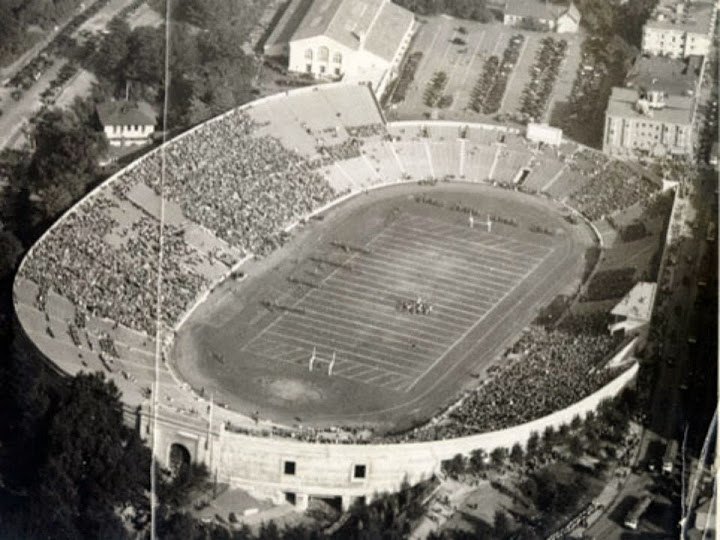 Aerial of Kezar Stadium, former home of the San Francisco 49ers