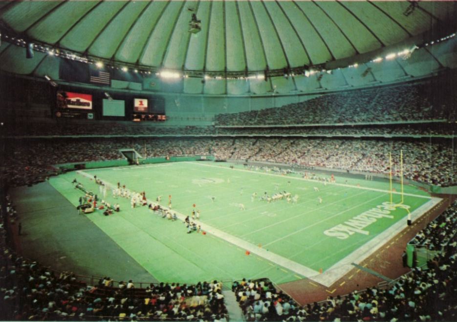 View of the playing field at the Kingdome, former home of the Seattle Seahawks