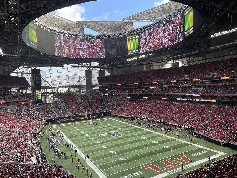 football game at mercedes benz stadium today