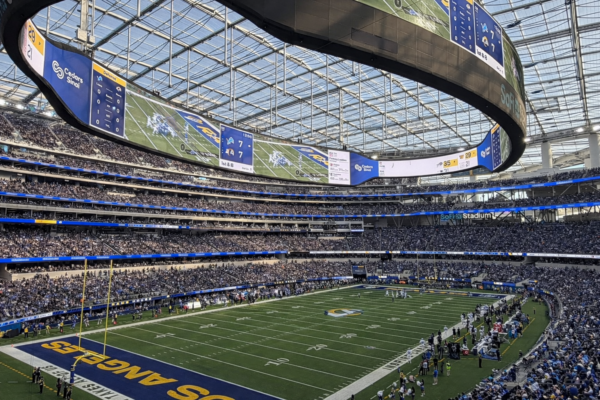SoFi Stadium, home of the Los Angeles Chargers and Los Angeles Rams