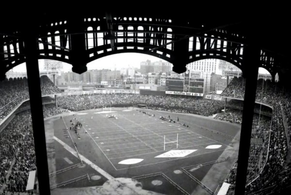 View from the upper deck at Yankee Stadium, former home of the New York Giants