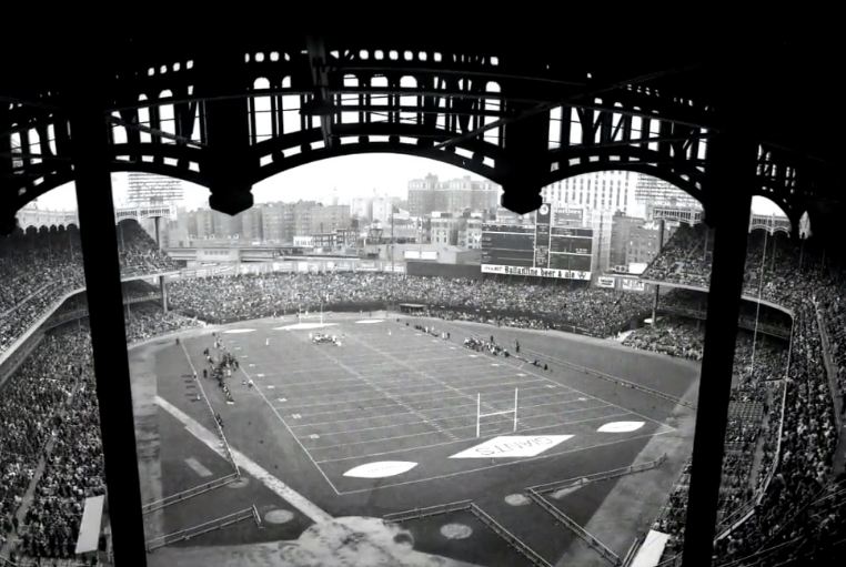 View from the upper deck at Yankee Stadium, former home of the New York Giants