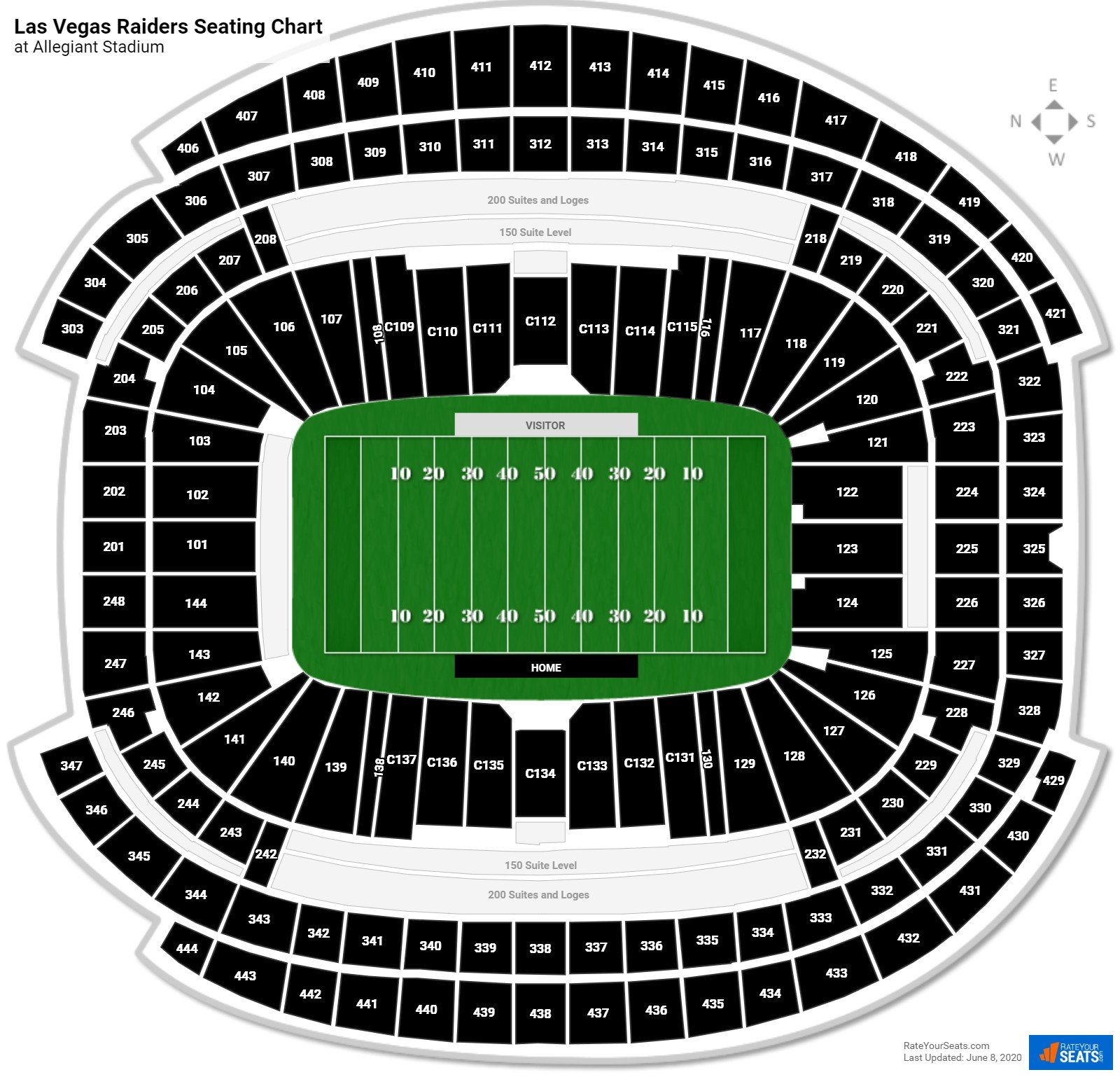 Nfl Stadium Seating Charts Stadiums Of