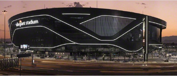 Las Vegas Raiders at Allegiant Stadium Panoramic Poster