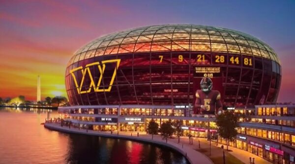 Rendering of the Washington Commanders new stadium